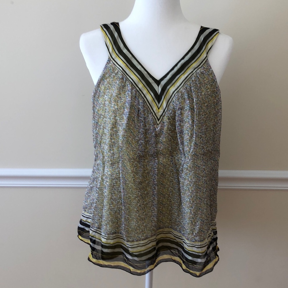 One Step Women’s Sleeveless Blouse with Floral Design Size EU 42 EUC